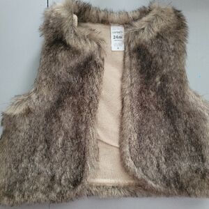 Carter's Brown Faux Fur Vest